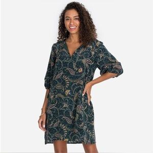 Johnny Was Jade Marzanna 100% silk dress ‎ sz small